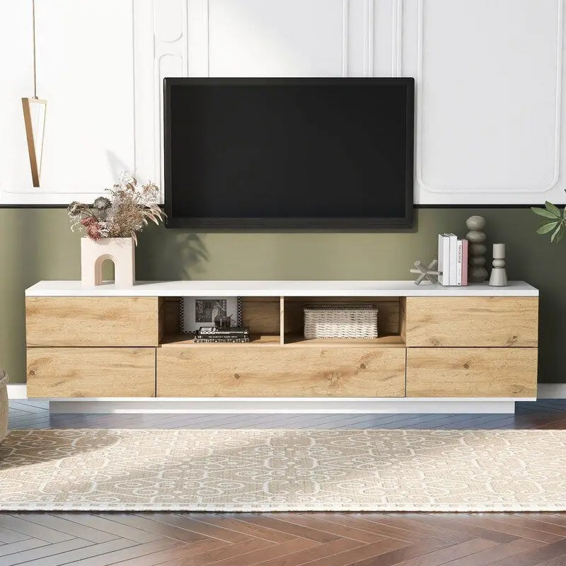 TV Stand for TVs up to 80 with Storage