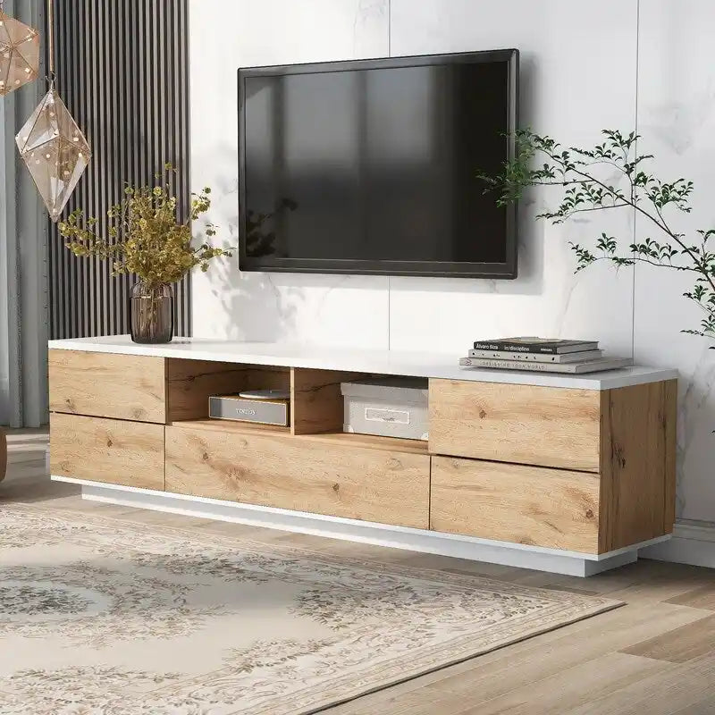 TV Stand for TVs up to 80 with Storage