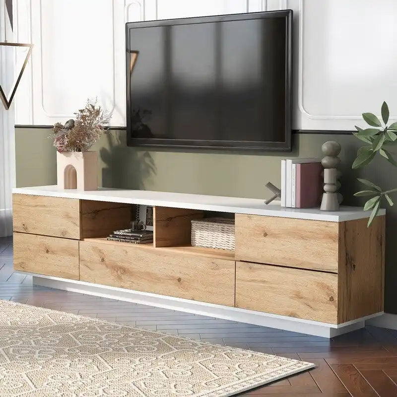 TV Stand for TVs up to 80 with Storage