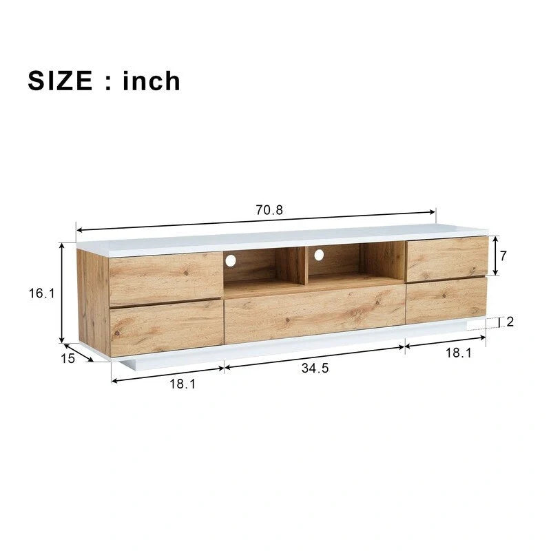 TV Stand for TVs up to 80 with Storage