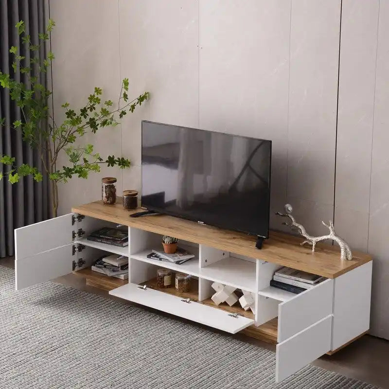 TV Stand for TVs up to 80 with Storage
