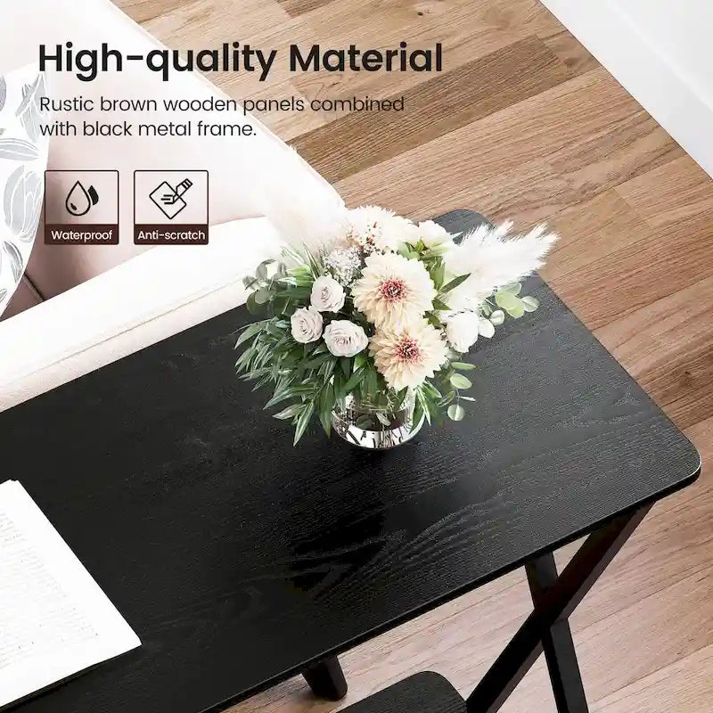 Console Table with 2 Shelves