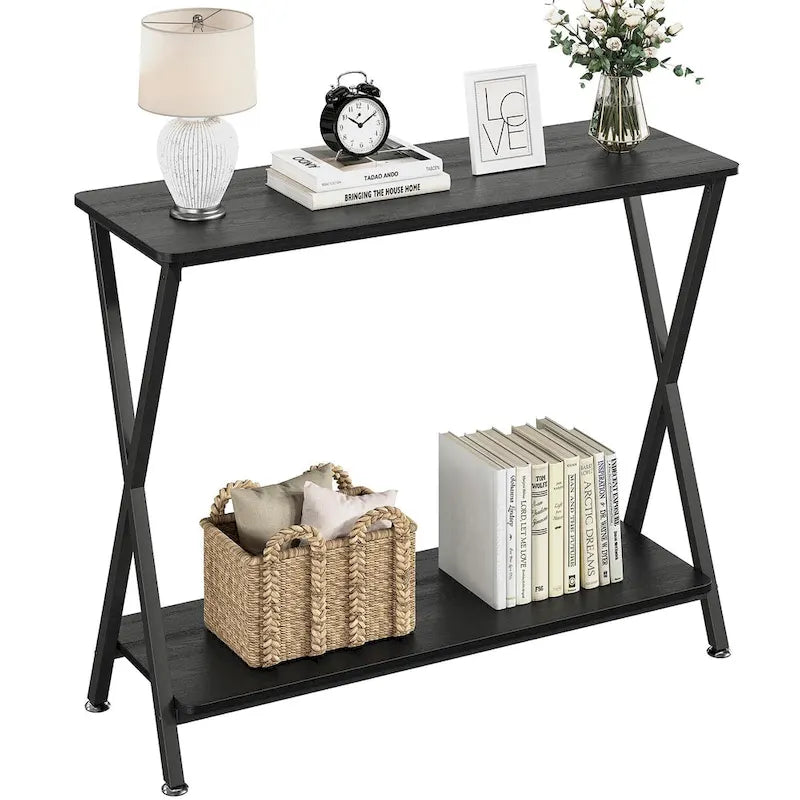 Console Table with 2 Shelves