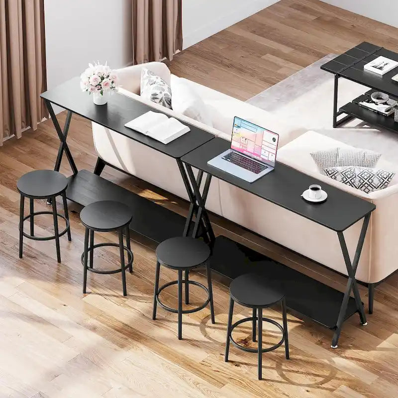 Console Table with 2 Shelves