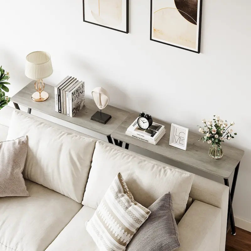 Console Table with 2 Shelves