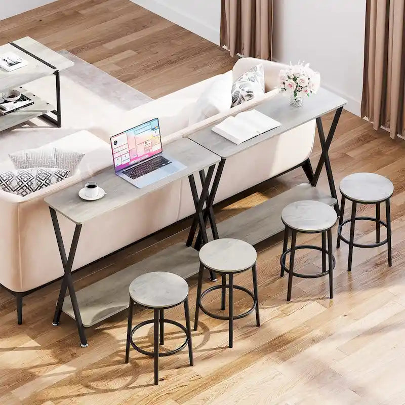 Console Table with 2 Shelves