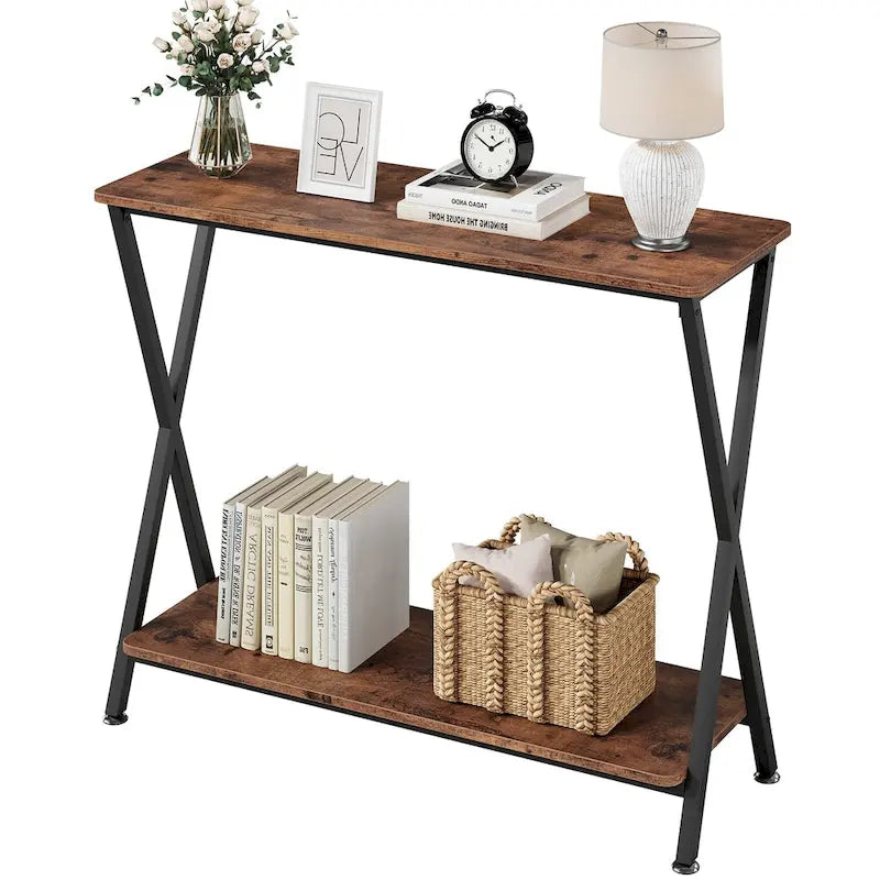 Console Table with 2 Shelves