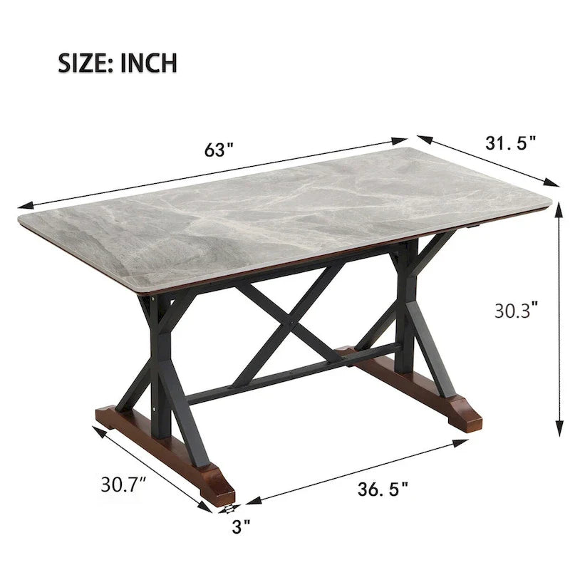 Sintered Stone Dining Table (Seats 6)