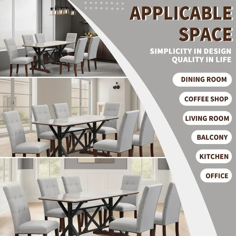 Sintered Stone Dining Table (Seats 6)