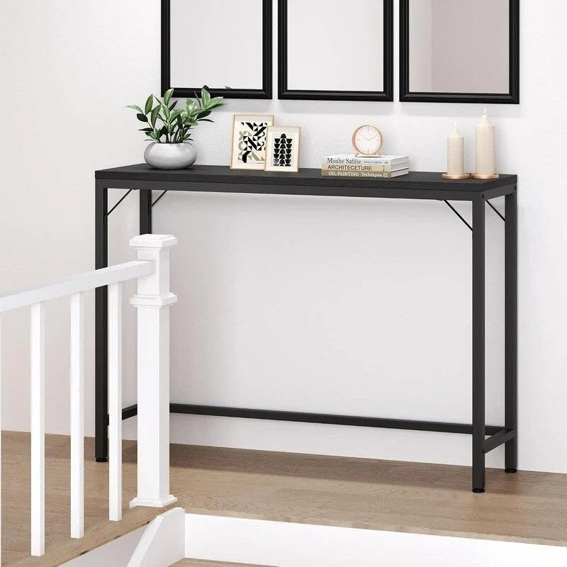 2-Tier Console Table with V-Shaped Frame
