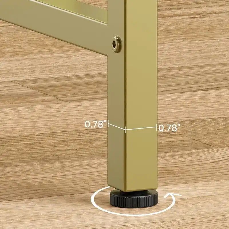 2-Tier Console Table with V-Shaped Frame