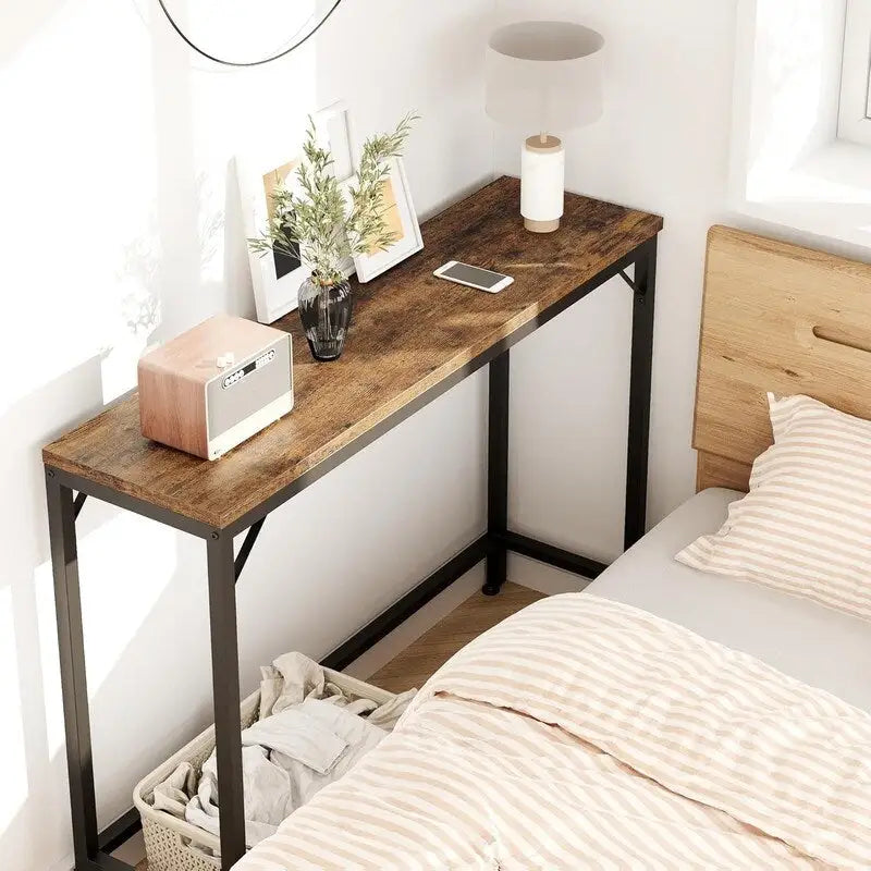 2-Tier Console Table with V-Shaped Frame