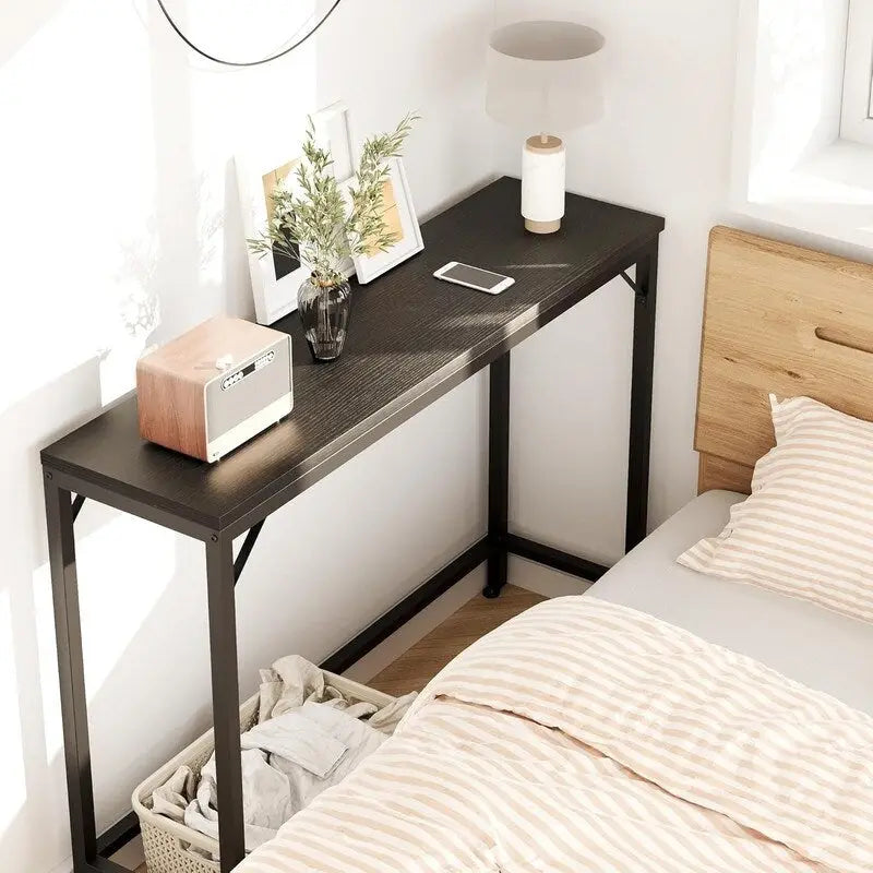 2-Tier Console Table with V-Shaped Frame