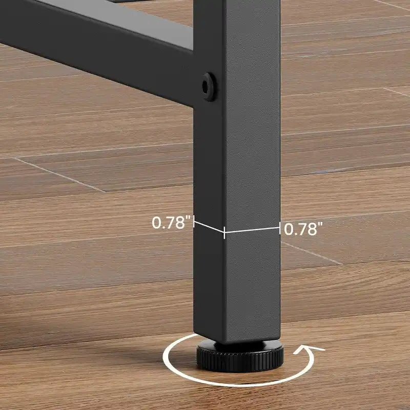 2-Tier Console Table with V-Shaped Frame