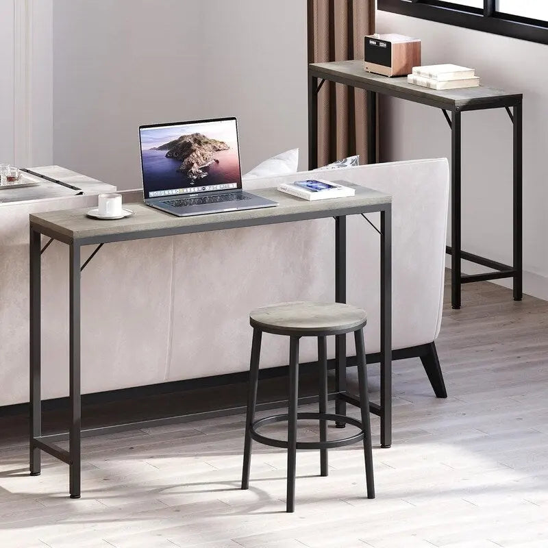 2-Tier Console Table with V-Shaped Frame