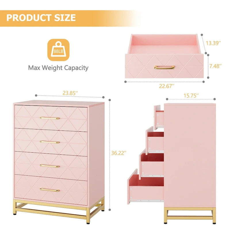 4-Drawer Vertical Dresser