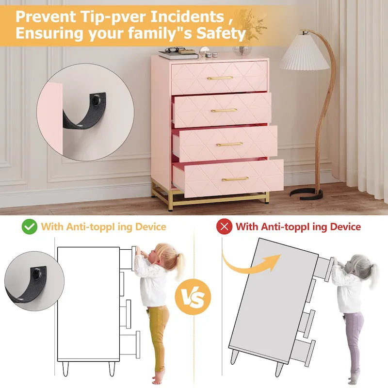 4-Drawer Vertical Dresser